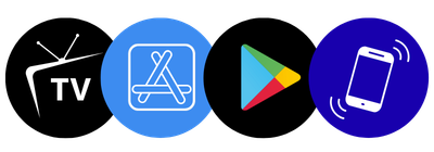 Apple App Store and Google Play