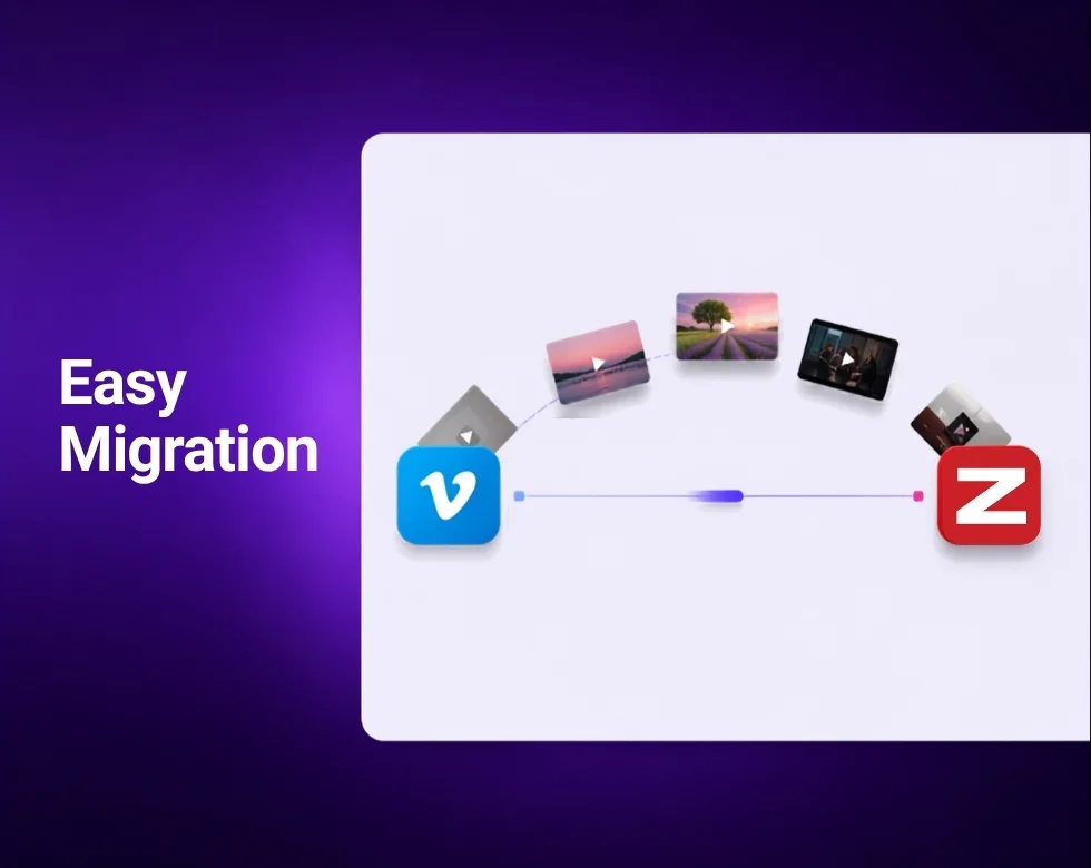 Guided migration from another video platform to MediaZilla